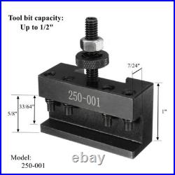 0XA Wedge Quick Change Tool Post Set For Mini Lathe 6-9 SWING Steel Material