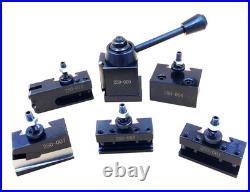 0XA Wedge Type Quick Change Tool Post Set For Mini Lathe 6-9 SWING Steel Mat
