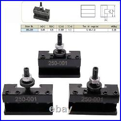 10Pcs OXA Wedge Type Quick Change Tool Post 250-000 Set Plus 2 extra 250-001