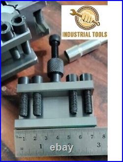 10 Piece T63 Quick Change Tool Post Set Colchester Bantam 25mm Capacity