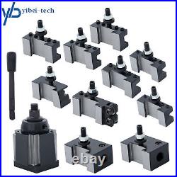 11Pcs AXA 250-111 Wedge Type Quick Change Tool Post Set for 6 12 Lathe Steel