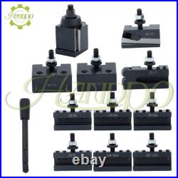 11Pcs AXA Wedge Type Quick Change Tool Post 250-111 Set Steel for 6 12 Lathe