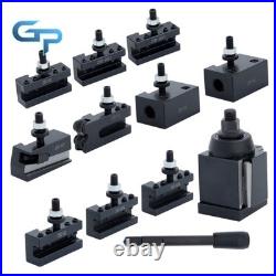 11Pcs AXA Wedge Type Quick Change Tool Post 250-111 Set for 6 12 Lathe Steel