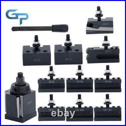 11Pcs AXA Wedge Type Quick Change Tool Post 250-111 Set for 6 12 Lathe Steel