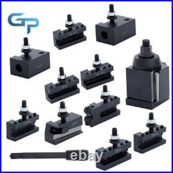 11Pcs AXA Wedge Type Quick Change Tool Post 250-111 Set for 6 12 Lathe Steel