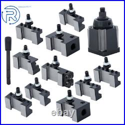 11Pcs AXA Wedge Type Quick Change Tool Post 250-111 Set for Lathe Steel 6 12