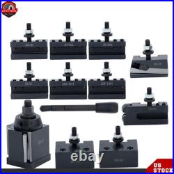 11 × AXA 250-111 Wedge Type Quick Change Tool Post Set for 6 12 Lathe Steel