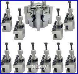 11 Pcs Quick change Tool Post System (T63 Suit Most Lathes) 25mm Opening