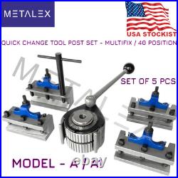 40 Position Quick Change Tool Post Multifix A1 With AD2090 AB2090 Holder 540-100
