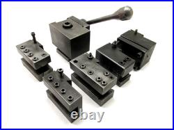 4-D-M MACHINE #200 SERIES QUICK-CHANGE TOOL POST with 5 HOLDERS