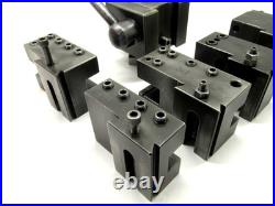 4-D-M MACHINE #200 SERIES QUICK-CHANGE TOOL POST with 5 HOLDERS
