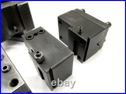4-D-M MACHINE #200 SERIES QUICK-CHANGE TOOL POST with 5 HOLDERS