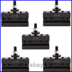 5PCS Steel Quick Change Tool Post Holders Maintenance-Free Lathe Accessories 5PCS Steel Quick Change Tool Post Holders Maintenance-Free Lathe Accessories