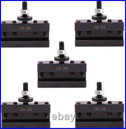 5PCS Steel Quick Change Tool Post Holders Maintenance-Free Lathe Accessories