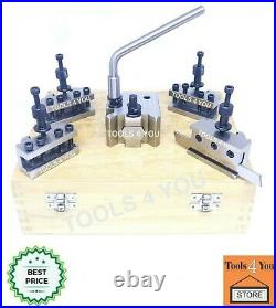 5 Pieces Set T37 Quick-Change Tool Post Suitable Myford Lathes Wooden Box ML7