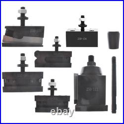 6Pcs 250-111 Wedge Type Tool Post Set AXA Tool Post Set Quick Change Tool Pos