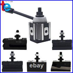 6Pcs AXA 250-100 Size Piston Type Quick Change Tool Post Set For Lathe 6- 12