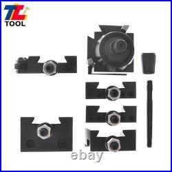 6-Pcs Swing Dia 12 AXA Size 250-111 Wedge Type Quick Change Tool Post Set