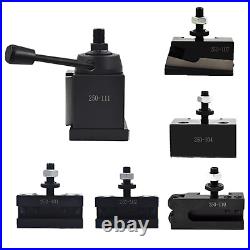 6 Pcs Wedge Type Quick Change Tool Post Set for 12 Inch Swing Dia