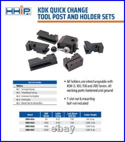 6 Piece Kdk Style-150 Quick Change Tool Post & Holder Set (3900-5426) 6 Piece Kdk Style-150 Quick Change Tool Post & Holder Set (3900-5426)