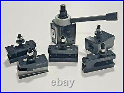 6 pc CXA QUICK CHANGE PISTON TOOL POST SET 250-300 SERIES 13 TO 18 SWING Z015