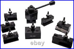 8Pcs OXA Wedge Type Quick Change Tool Post 250-000 Set Plus 2 extra 250-001 L