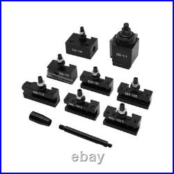 8-Pc AXA Wedge Quick Change Tool Post Kit 2 Oversize AXA Style 1 Turning &