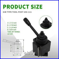 8-Pc AXA Wedge Quick Change Tool Post Kit 2 Oversize AXA Style 1 Turning &