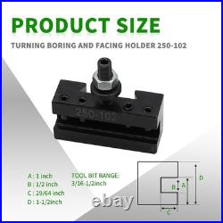 8-Pc AXA Wedge Quick Change Tool Post Kit 2 Oversize AXA Style 1 Turning &