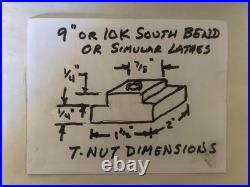 8 pc WEDGE TYPE AXA QUICK CHANGE TOOLPOST SET 9/10K SOUTH BEND LATHE OR SIMULAR