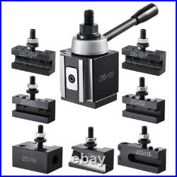 8pc Quick Change Tool Post Set for 6-12 Inch Lathe Holders