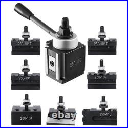 8pc Quick Change Tool Post Set for 6-12 Inch Lathe Holders