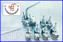 9 Piece T37 Quick Change Tool Post Set 6 Standard, 1V, 1