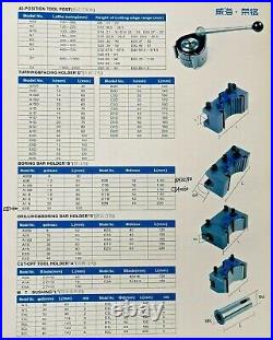 A1 40Position Quick Change Tool Post 12 pc For 150-300mm Lathe 6-12 Multifix A
