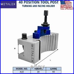 A1 40Position Quick Change Tool Post Kit For 150-300mm Lathe 6-12 Multifix Set