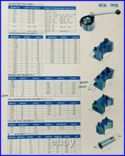 A1 40Position Quick Change Tool Post Main Block 150-300mm Lathe 6-12 Multifix
