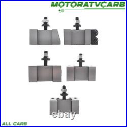 ALL-CARB 6Pcs AXA 250-100 Piston Type Quick Change Tool Post Set Swing Dia 12