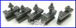 ALORIS 12 to 15 BXA SERIES QUICK CHANGE LATHE TOOL POST + 5 HOLDERS