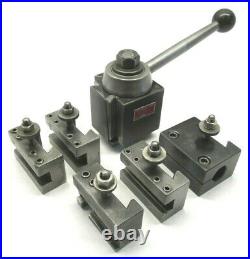 ALORIS CXA SERIES QUICK CHANGE LATHE TOOL POST + 5 HOLDERS 13 to 18 SWING