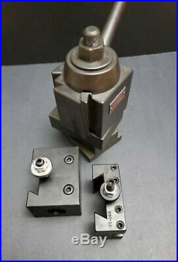 ALORIS CXA Wedge Tool Post & 2 Quick Change Tool Holders Machinist Lathe DTM