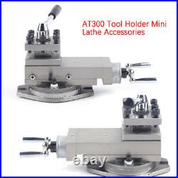AT300 Holder Quick Change Tool Post Holder Metal Work Lathe Tool Kit Assembly CE