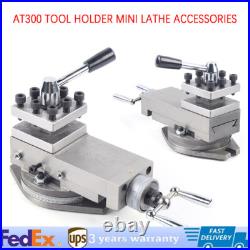 AT300 Holder Quick Change Tool Post Holder Metal Work Lathe Tool Kit Assembly US