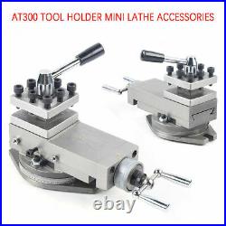 AT300 Lathe Tool Post Mini Lathe Accessories Metal Change Set Bracket 16mm USA