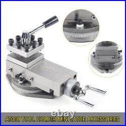 AT300 lathe tool post assembly Holder CNC Mini Lathe Accessories Metal Change