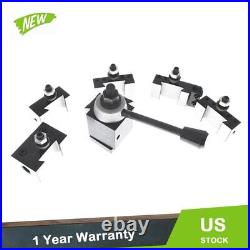 AXA 250-100 Piston Quick Change Tool Post Holder 6Pcs Set For Lathe 6 12