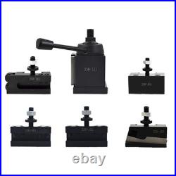 AXA 6-Pack Wedge Type Quick Change Tool Post Set for Lathe Swing 12Inch