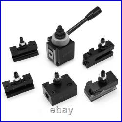 AXA Industrial Tools Wedge Quick Change Tool Post Set with Lathe Swing 6-12