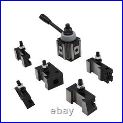 AXA Industrial Tools Wedge Quick Change Tool Post Set with Lathe Swing 6-12