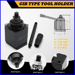AXA Industrial Tools Wedge Type Quick Change Tool Post Set Compatible with La