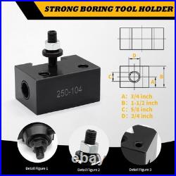 AXA Industrial Tools Wedge Type Quick Change Tool Post Set Compatible with La